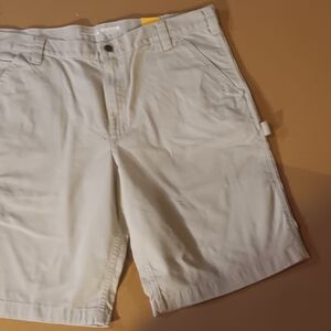 Carhartt Men's Stone Gray Flat Front Shorts